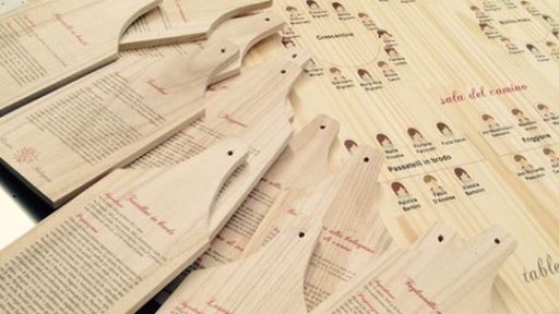 Stampa su legno: tableau da matrimonio