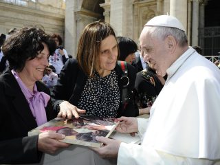 Papa Francesco - Targa in Legno 1